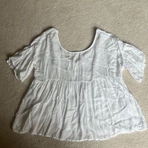 Needs to be ironed but white blouse